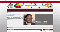 Desktop Screenshot of cour-constitutionnelle-benin.org