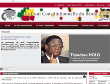 Tablet Screenshot of cour-constitutionnelle-benin.org